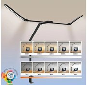 LED Ściemnialna elastyczna lampa stołowa LED/36W/230V 3000-6500K CRI 92 czarny