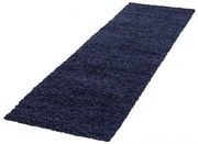 Dywan shaggy jednokolorowy granatowy 80 cm x 250 cm