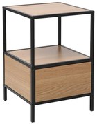 Szafka nocna GEO S dąb/czarna SIGNAL