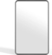 Lustro ścienne prostokątne  aluminiowe - dł. 50 x wys. 80 cm - Chromowane - REFLEYA