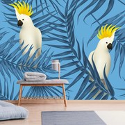 Fototapeta - Papugi, niebieska (196x136 cm)