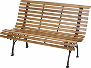 Ławka ogrodowa MCW-F97,  jasnobrązowa