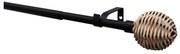 Metalowy regulowany karnisz 200 - 350 cm Theta – SP TREND