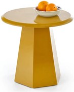 Musztardowy na nóżce stolik kawowy C8-A95