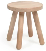 Stołek dziecięcy z drewna kauczukowego Kave Home Dilcia, ø 24 cm