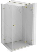 Mexen Lunar T kabina prysznicowa uchylna prawa 70 x 80 cm, transparent, złota - 834T-070-080-50-00-P