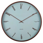 Karlsson 6014BL designerski zegar ściennyniebieski, średnica  40 cm