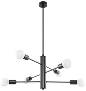 Czarna lampa wisząca Nice Lamps Donato 6