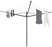 Antracytowa ogrodowa suszarka na pranie 50 m Lift-O-Matic – Brabantia