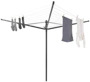 Antracytowa ogrodowa suszarka na pranie 50 m Lift-O-Matic – Brabantia