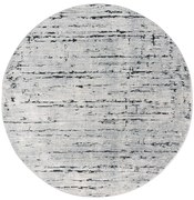 Dywan nowoczesny Stella szary melanż koło 120 cm x 120 cm