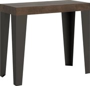 Konsola rozkładana 90x40/300 cm Flame Orzech rama w kolorze Antracytu