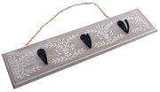 Drewniany wieszak do kluczy Twigs, 29 x 7 x 3,5 cm