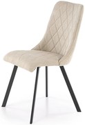 Nowoczesne beżowe tapicerowane krzesło G3-W87