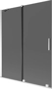 Mexen Velar parawan nawannowy 2-skrzydłowy rozsuwany 140 x 150 cm, grafit, chrom - 896-140-000-41-01