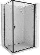Mexen Mist-B kabina prysznicowa uchylna prawa 70 x 100 cm, czarna ramka, czarna - 8A2T-070-100-70-70-P