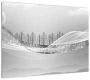 Obraz - Srebrny krajobraz (70x50 cm)