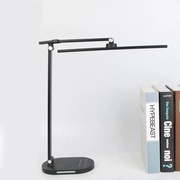 Lampa LED na biurko VOLTIA z ładowarką bezprzewodową i portem USB
