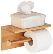 Ścienny bambusowy uchwyt na papier toaletowy Duo Bambusa – Wenko