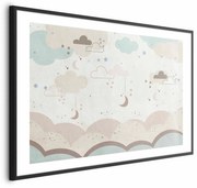Plakat Bajkowa noc 42x29,7 cm z ramą czarną z marginesem ARTGEIST B