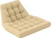 Outsunny Poduszka na Siedzenie, Zewnętrzna Poduszka do Kosza Wiszącego i Krzeseł Bujanych, Poduszka dla Mebli Ogrodowych, Beżowa