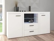 Komoda RENA 2D2S + półka - biały mat