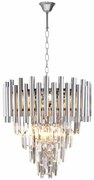 Żyrandol kryształowy srebrny MADISON CHROME 9xE14