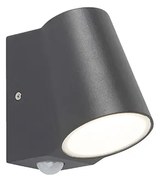 Zewnetrzna Lampa zewnętrzna antracytowa z czujnikiem ruchu w zestawie z LED - Uma Nowoczesny Oswietlenie zewnetrzne