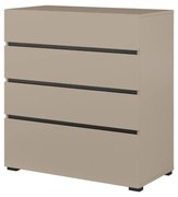 Komoda CROSS 4S 80cm congo/czarna HELVETIA