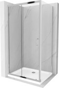 Mexen Apia kabina prysznicowa rozsuwana 110 x 80 cm, transparent, chrom + brodzik Flat - 840-110-080-01-00-4010
