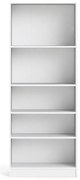 Biały regał Tvilum Basic, 79 x 203 cm