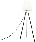Zewnetrzna Nowoczesna zewnętrzna lampa stojąca trójnóg czarna klosz biały IP65 - VirginiaDesignerski Oswietlenie zewnetrzne