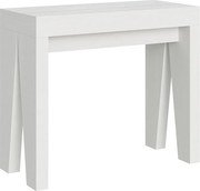 Konsola rozkładana 90x40/300 cm Naxy Frassino biała