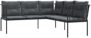 Sofa ogrodowa z antracytowymi poduszkami A8-D85