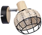 Czarno-kremowy kinkiet ø 12 cm Tajga – Candellux Lighting