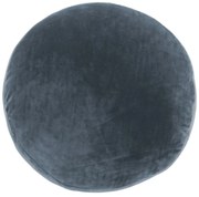 Ciemnoniebieska dekoracyjna poduszka z mikrowłókna Tiseco Home Studio Marshmallow, ø 40 cm