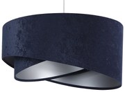 Granatowo-srebrna asymetryczna lampa wisząca - 3X EX985 P7-E25
