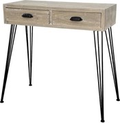 Konsola 80x80x36 cm czarna Loano Lo012