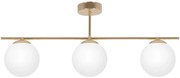 Złoto-biała potrójna lampa sufitowa glamour - A672 C5-C81