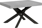 Stół rozkładany 130/234x90 cm Volantis cementu nogi antracytowe