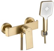 Bateria prysznicowa REA Hass Złota Szczotkowana