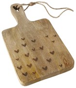 Deska do krojenia z drewna mango, serca, LOVELYN