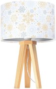 Świąteczna lampa stołowa z welurowym abażurem - S289 E7-A77