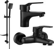 Mexen Caro DF62 zestaw wannowy, czarny - 746603DF62-70