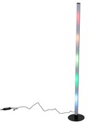 Neonowa lampa stołowa czarna w tym ściemniany RGB LED - TijsDesignerski Oswietlenie wewnetrzne