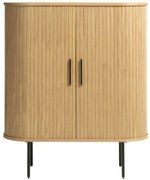 Szafka w dekorze dębu z drzwiami przesuwnymi 100x118 cm Nola – Unique Furniture