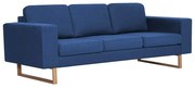 Granatowa elegancka trzyosobowa sofa F8-C69