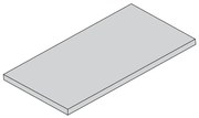 Półka z laminowanej płyty wiórowej do ELEMENT SYSTEM, 800 x 200 mm, szara