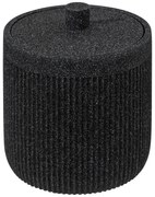 Pojemnik na waciki i patyczki ONYX, łupek, Ø 9,9 cm