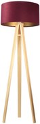 Lampa stojąca HOME 50 bordowa/złota/sosna BPS KONCEPT